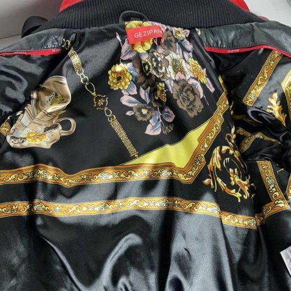 Gezipani Genuine Leather Black Vintage Inspired Jacket Moto Rock Glam - Picture 3 of 10